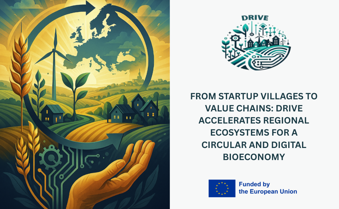 From Startup Villages to value chains: DRIVE accelerates regional ecosystems for a circular and digital bioeconomy